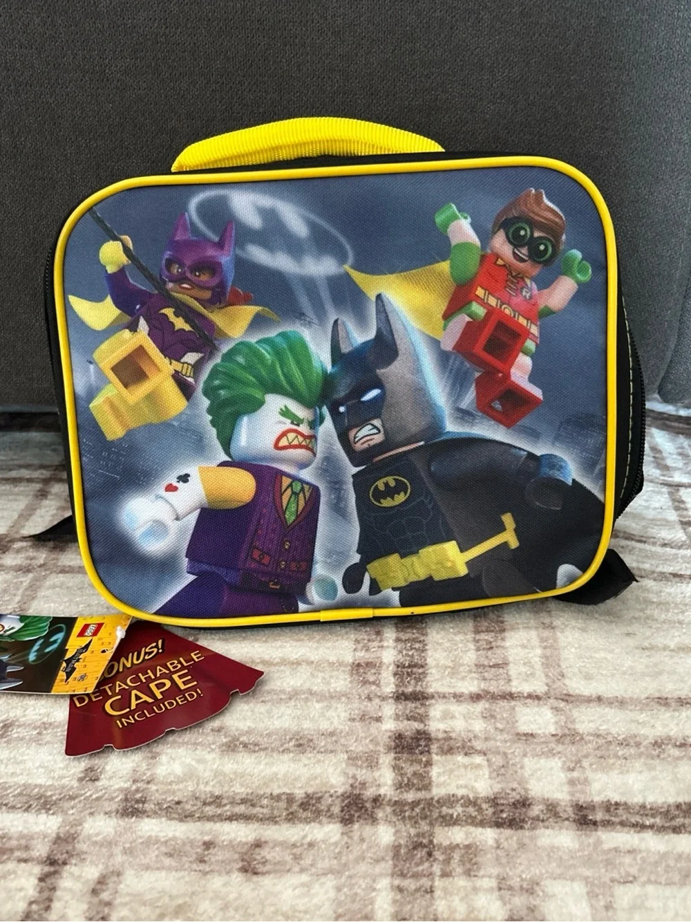 Lego The Batman Movie Lunch Bag with Detachable Cape New